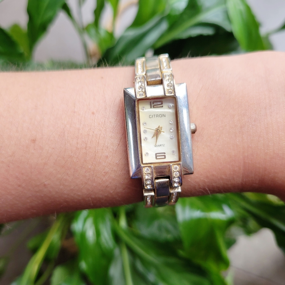 Citron Rhinestone Quartz Classic Diamond Watch - Picture 4 of 7